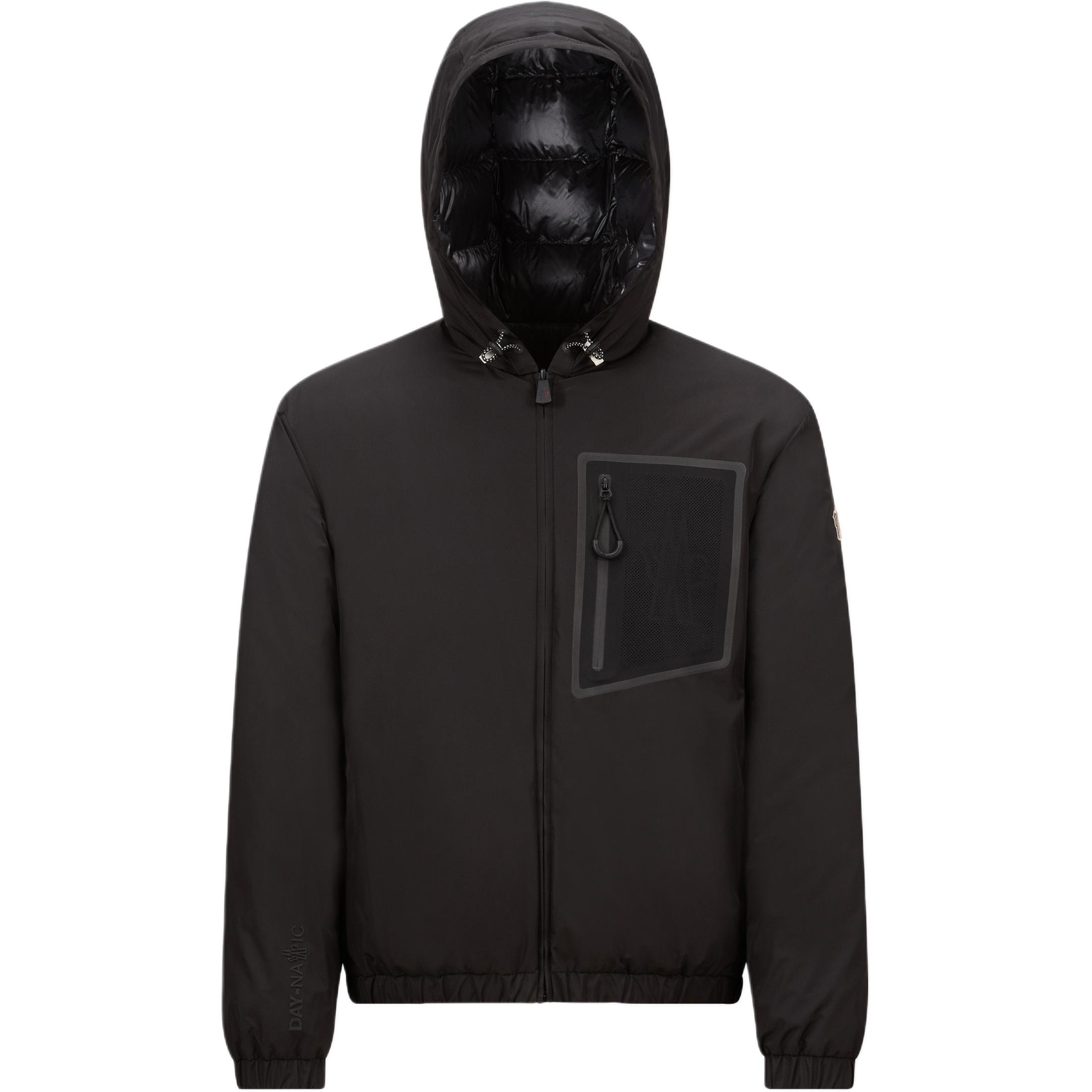 

Moncler Grenoble Бергун Реверсивная застёгивающаяся на молнию короткая куртка, Black