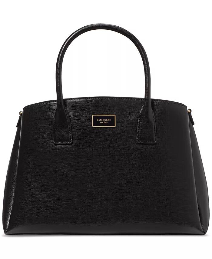 

Маленькая сумка-портфель Serena из сафьяновой кожи Kate Spade New York, синий