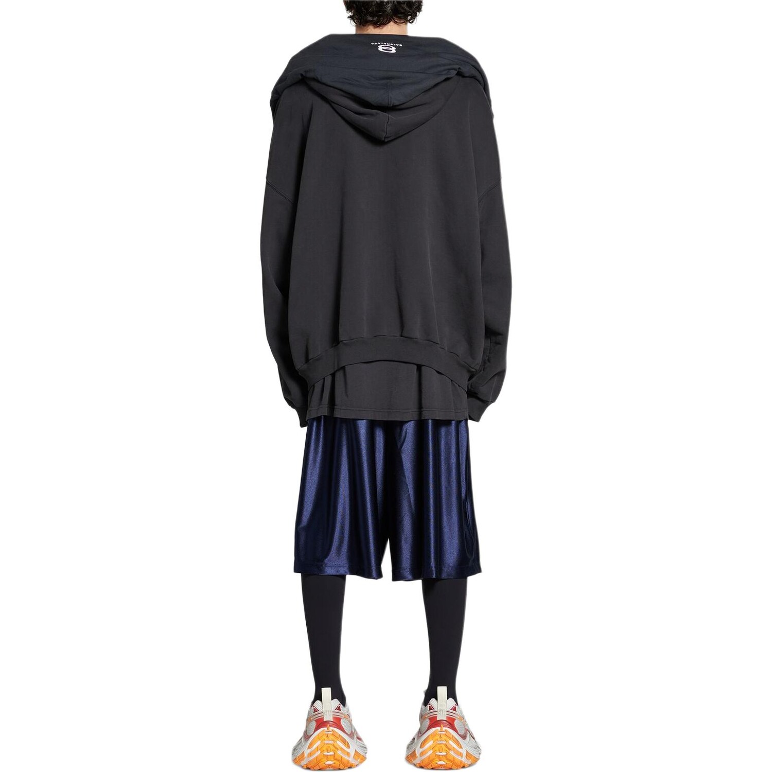 Толстовка с капюшоном Incognito Unity Sport Icon на молнии FW24 Balenciaga, темно-синий — фото 4
