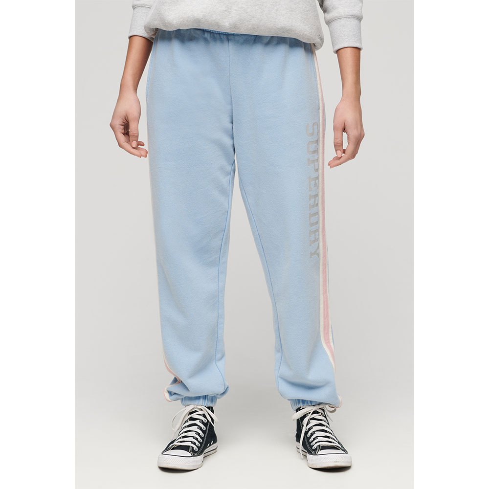 

Брюки Superdry Vintage Side Stripe Tracksuit, синий