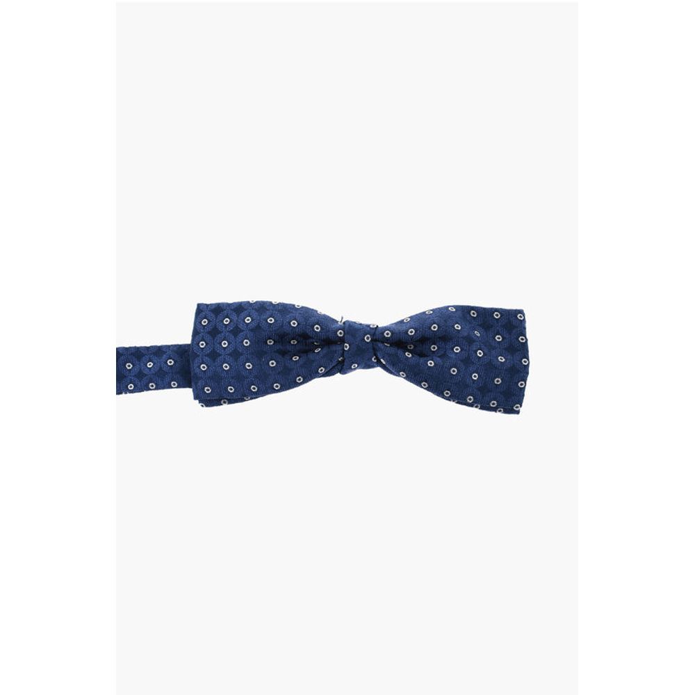 

CC COLLECTION Жаккардовый шелковый галстук-бабочка Corneliani, синий