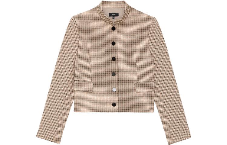 

THEORY Женский деловой костюм в клетку, Plaid Mixed Color