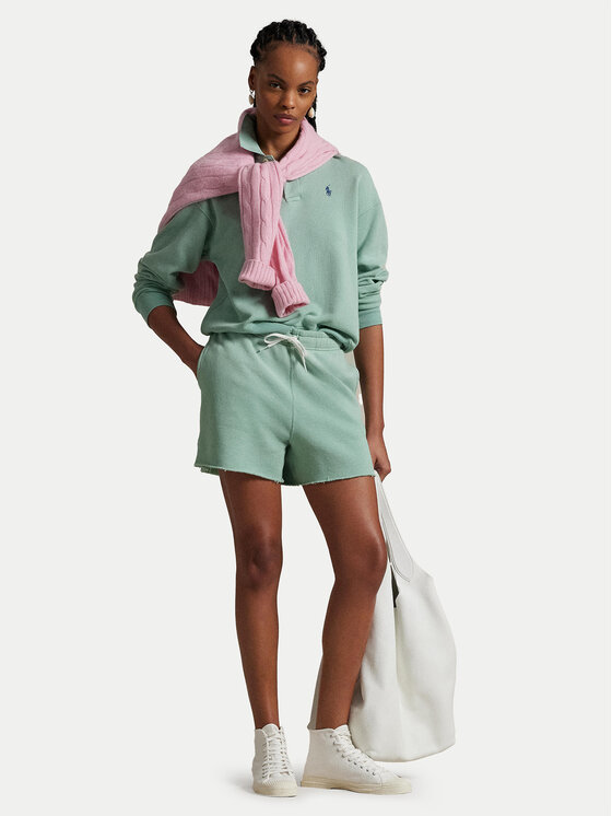 Спортивные шорты прямого кроя 211965103007 Polo Ralph Lauren, зеленый — фото 2