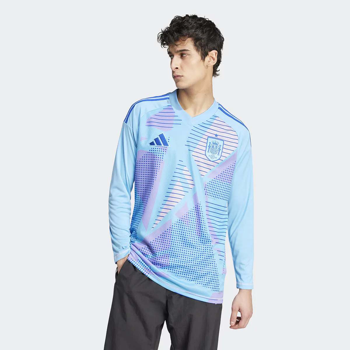 

Мужская вратарская футболка Испания 2024 Tiro Adidas, синий