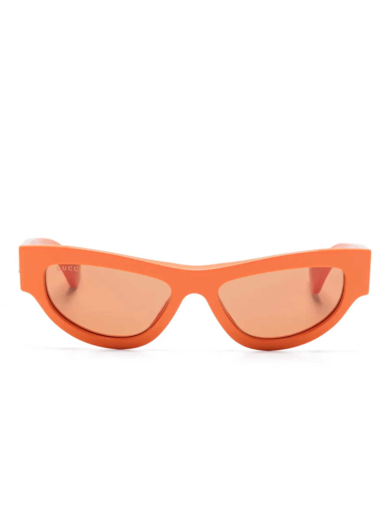 

Gucci Eyewear солнцезащитные очки в оправе 'кошачий глаз', оранжевый