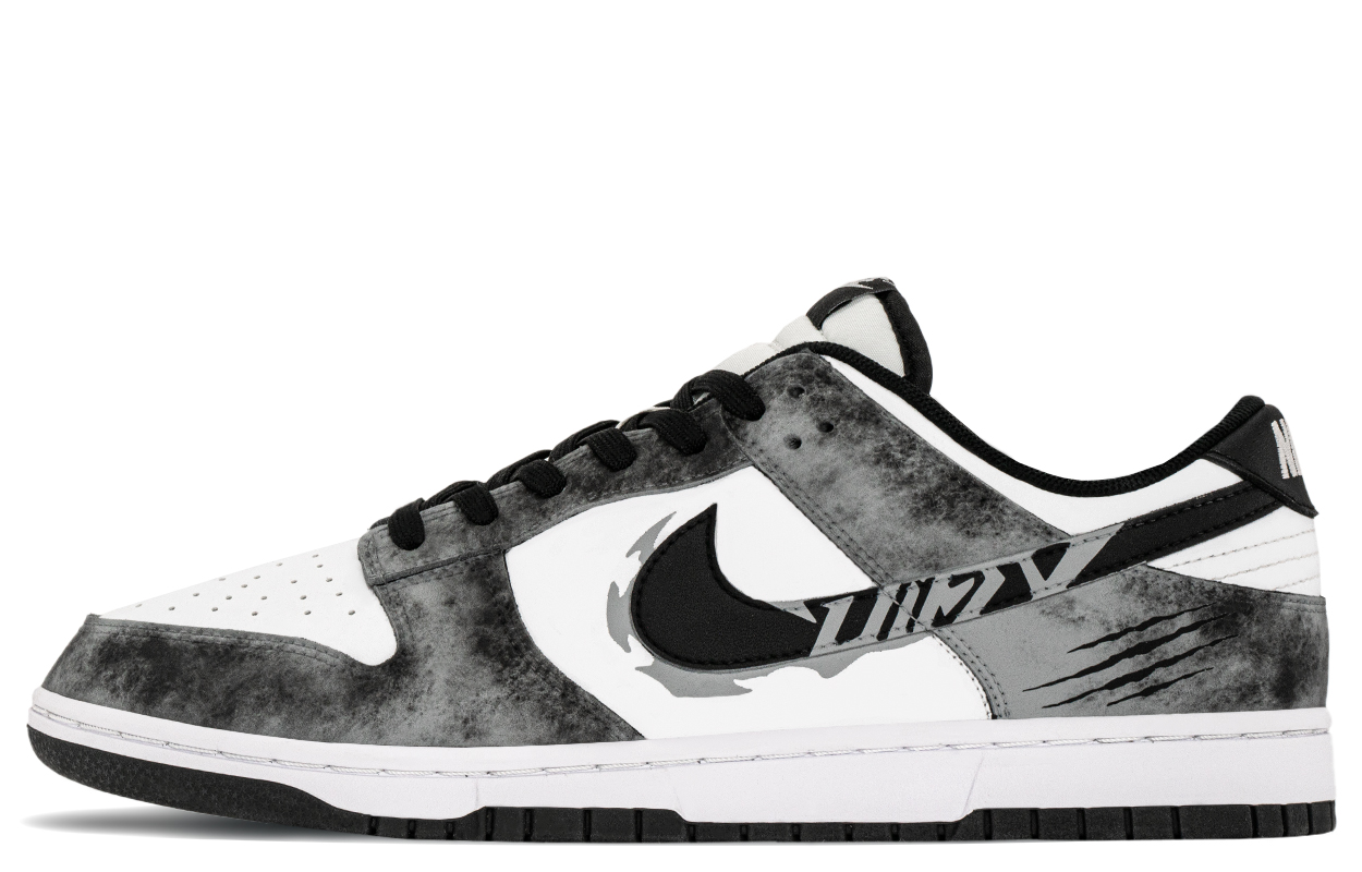 

Nike Низкие кроссовки для скейтбординга Dunk, устойчивые к истиранию, мужские, черно-серые
