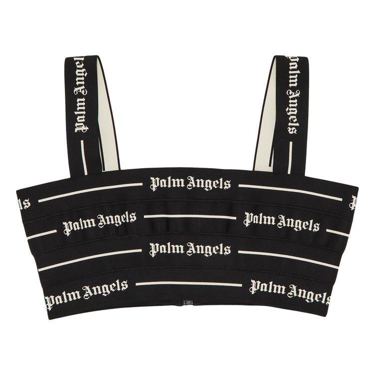 

Топ Palm Angels Classic Logo Tape Top 'Black/Off White', черный