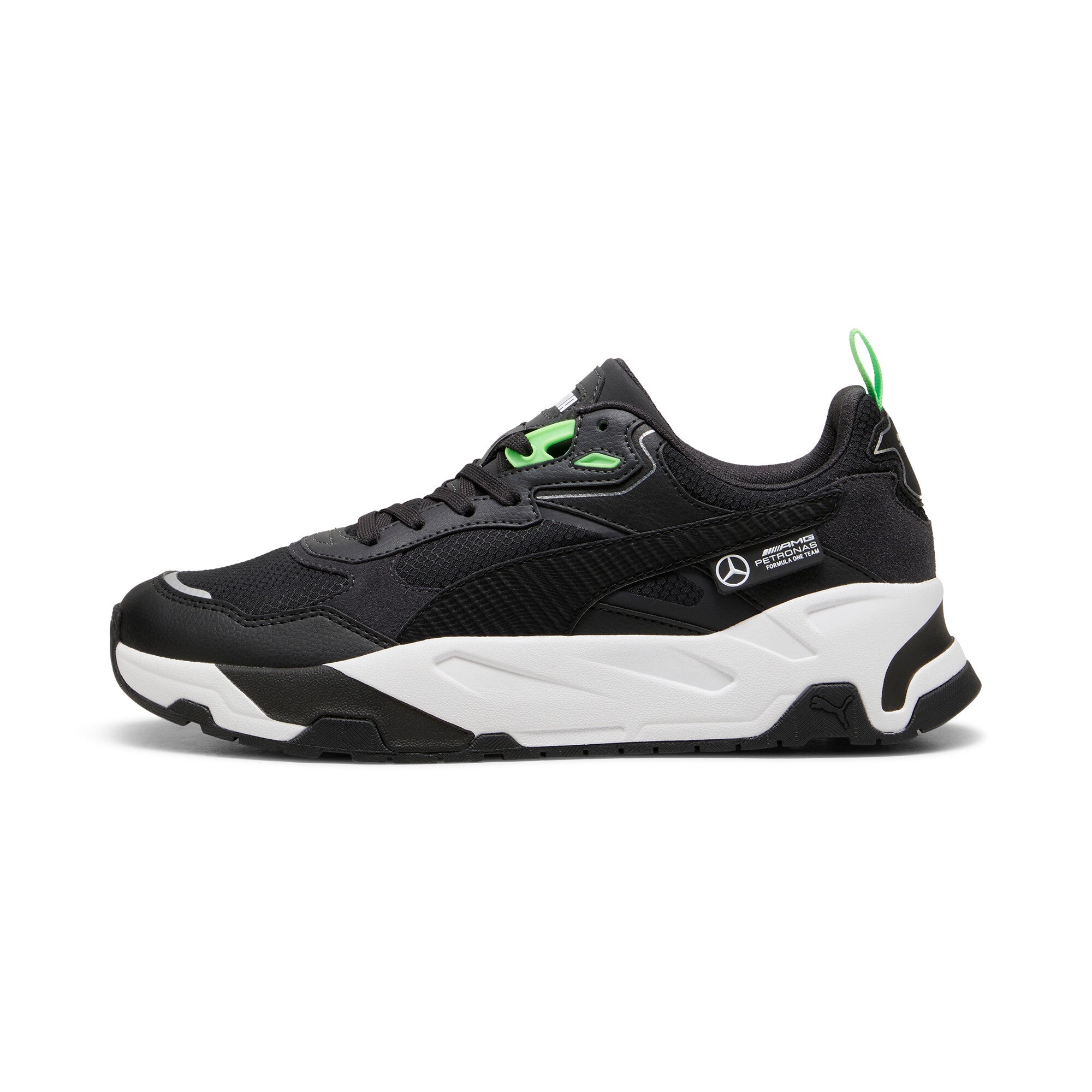 

Кроссовки мужские PUMA Mercedes-AMG Petronas F1 Trinity унисекс, цвет black/fizzy green
