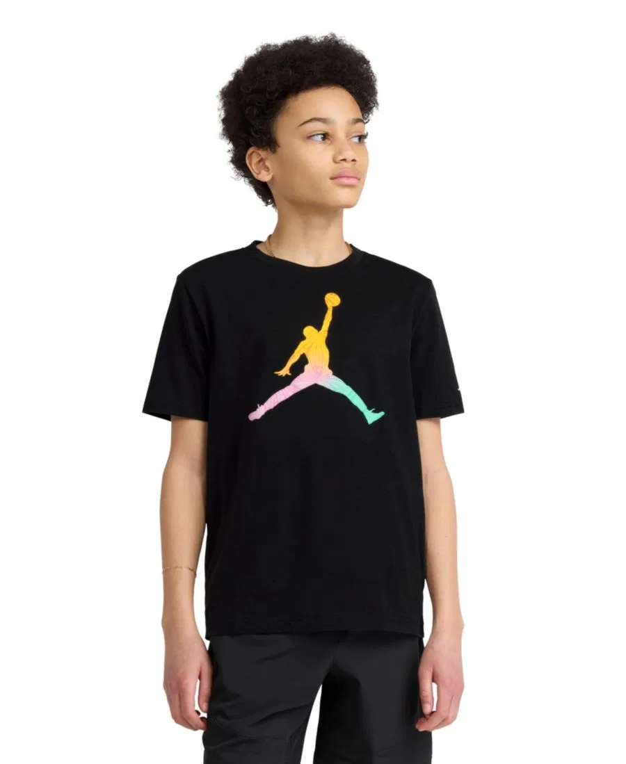 Детская футболка с коротким рукавом Jumpman Air, размер 8-20 Jordan, черный