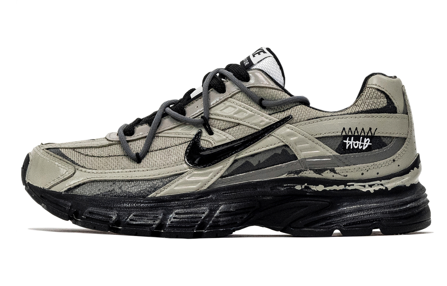 

Nike Initiator Abrasion Resistant Low top Беговые кроссовки Мужские Черный Серый