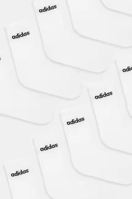 Носки 10 шт длинные Adidas, белый — фото 2