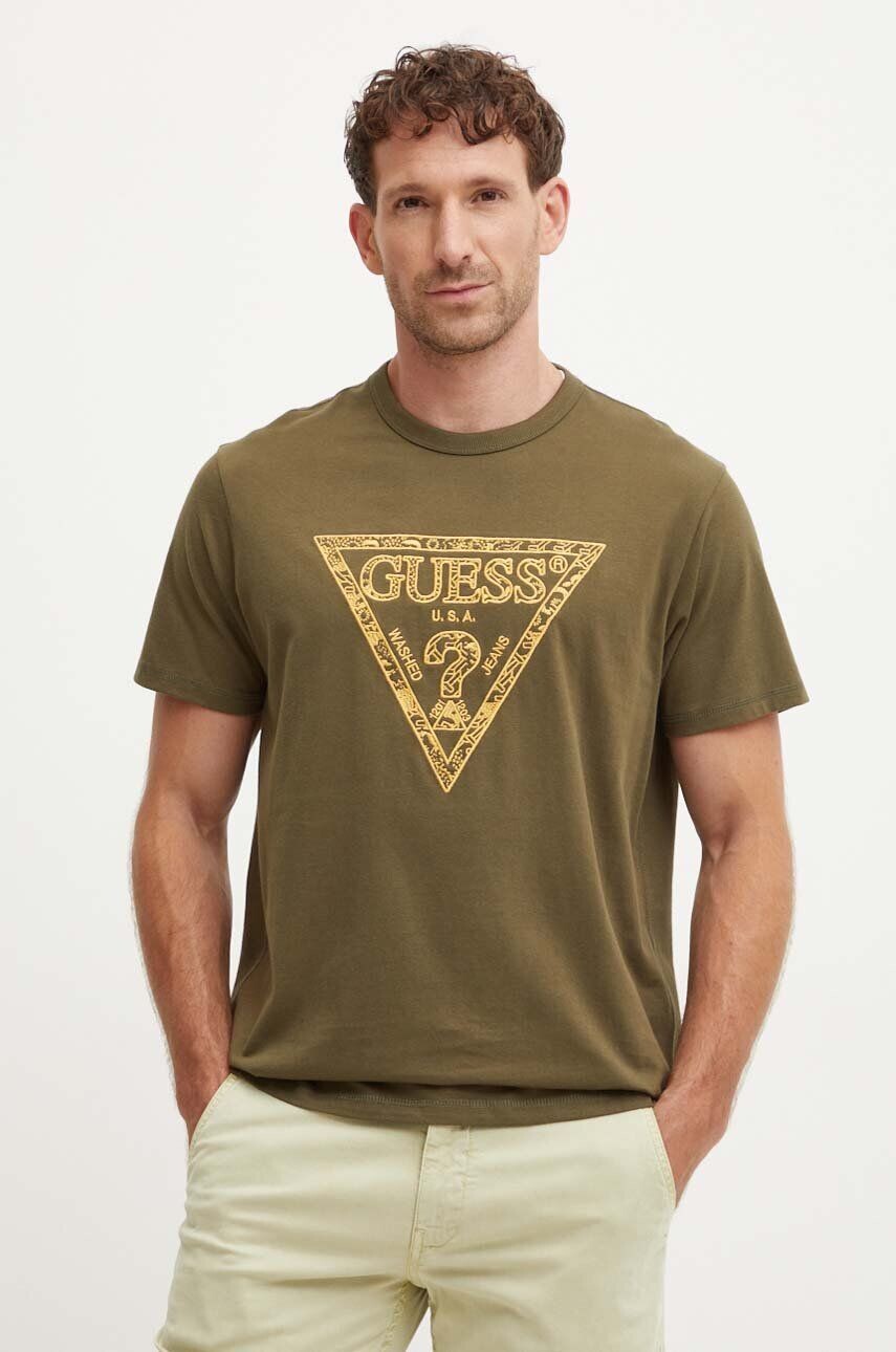 

Футболка Guess из хлопка, зеленый