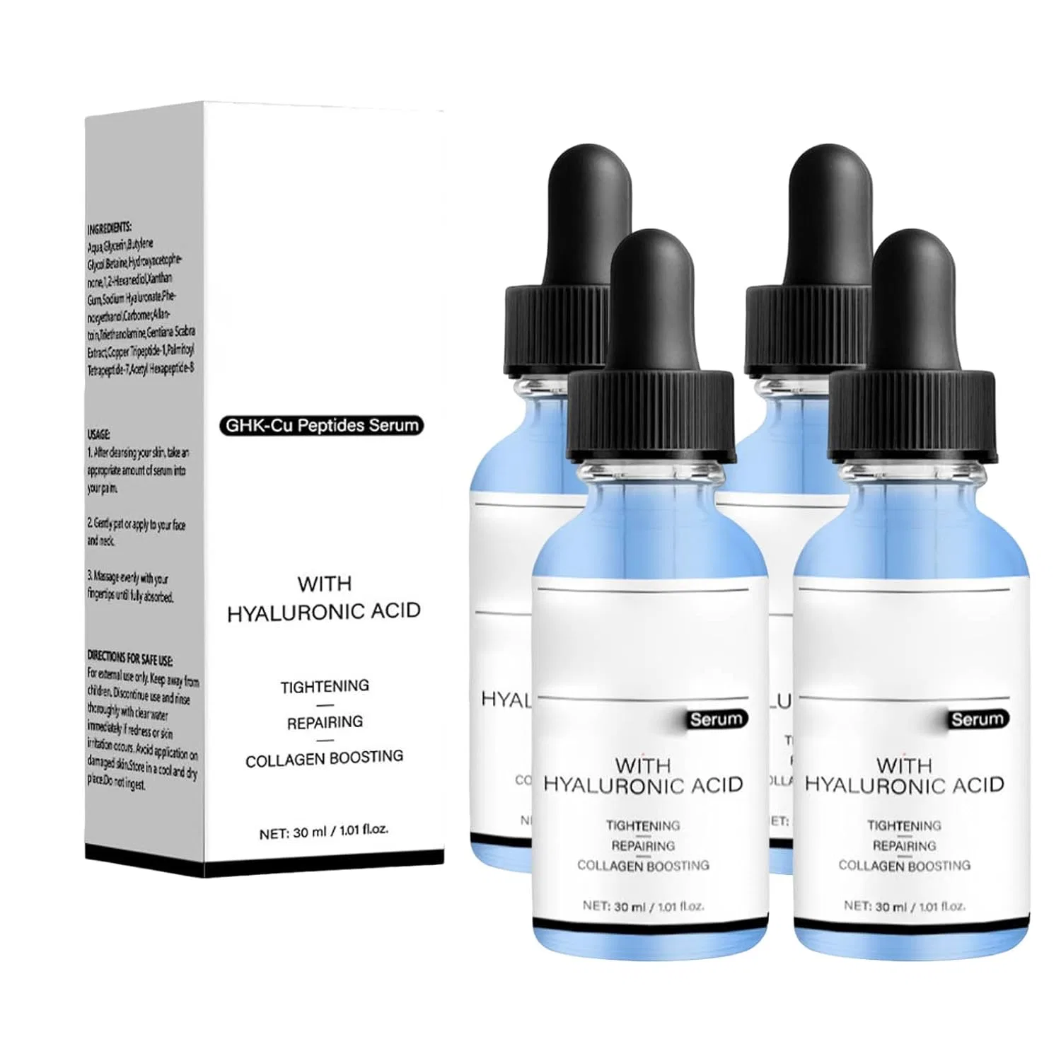 Сыворотка для лица с пептидами и гиалуроновой кислотой Generisch, Pack Of 4