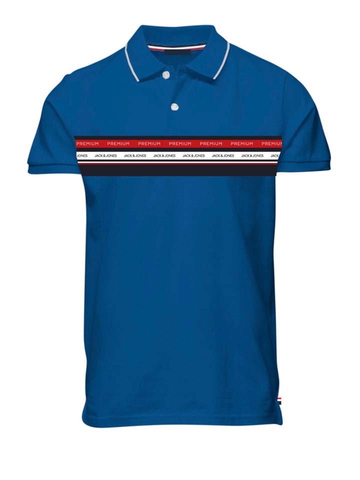 

Футболка поло Jack & Jones, синий
