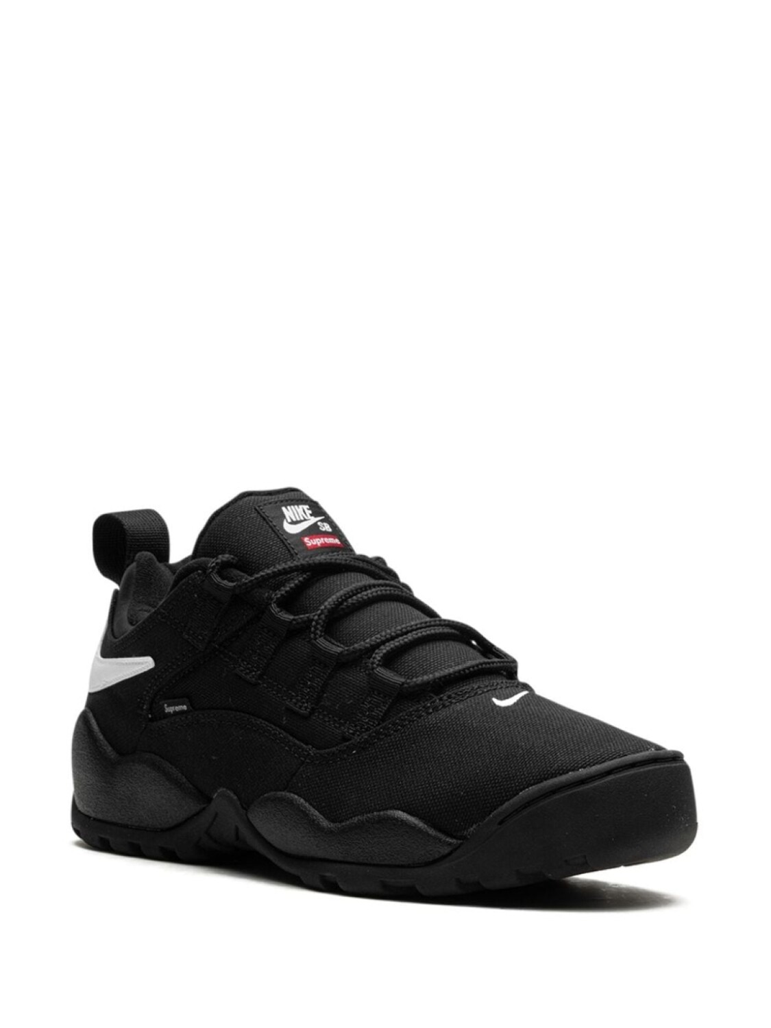 Nike кроссовки SB Darwin Low Black из коллаборации с Supreme, черный — фото 2