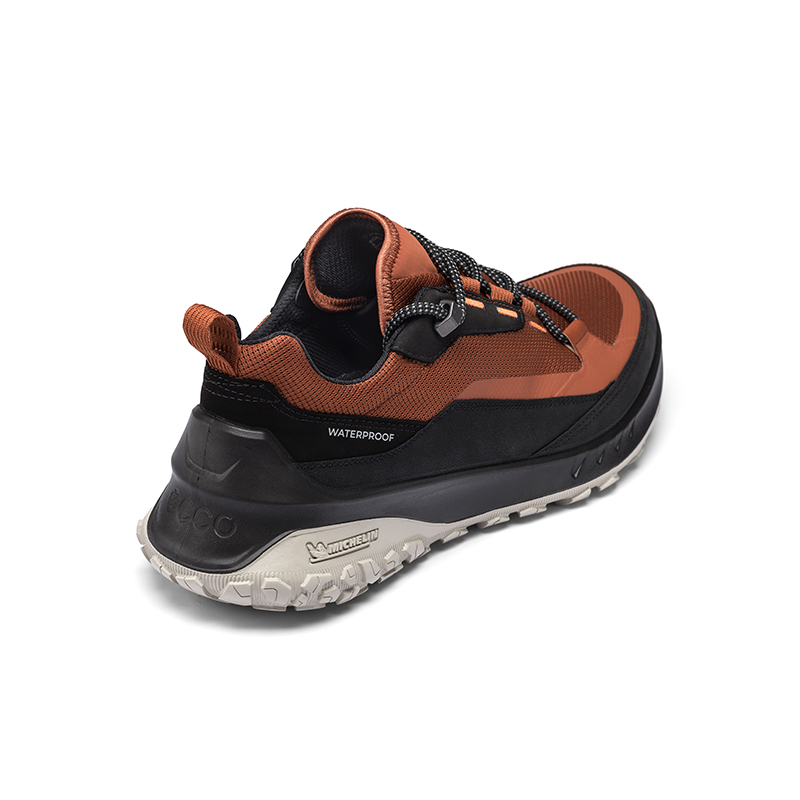 Кроссовки Otto Series Low Top Casual Shoes Men's Black Brown Ecco — фото 3