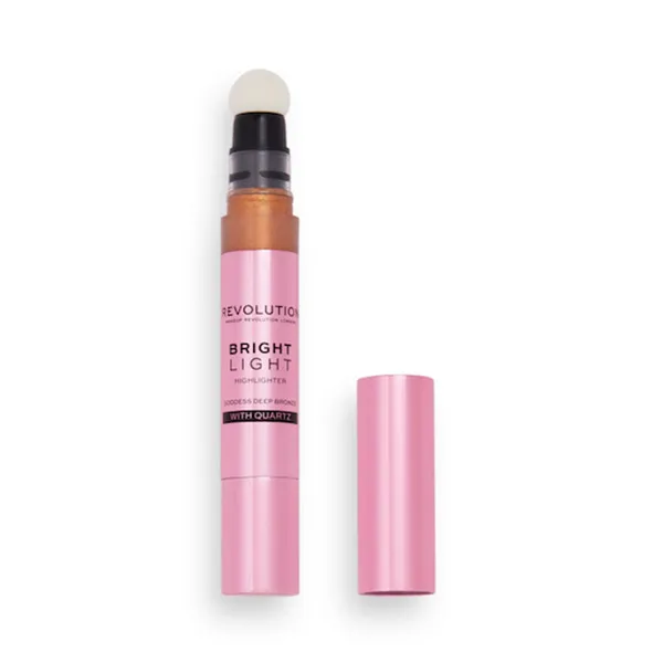 

Хайлайтер с аппликатором-спонжем Bright Light Highlighter Revolution, цвет goddess deep bronze