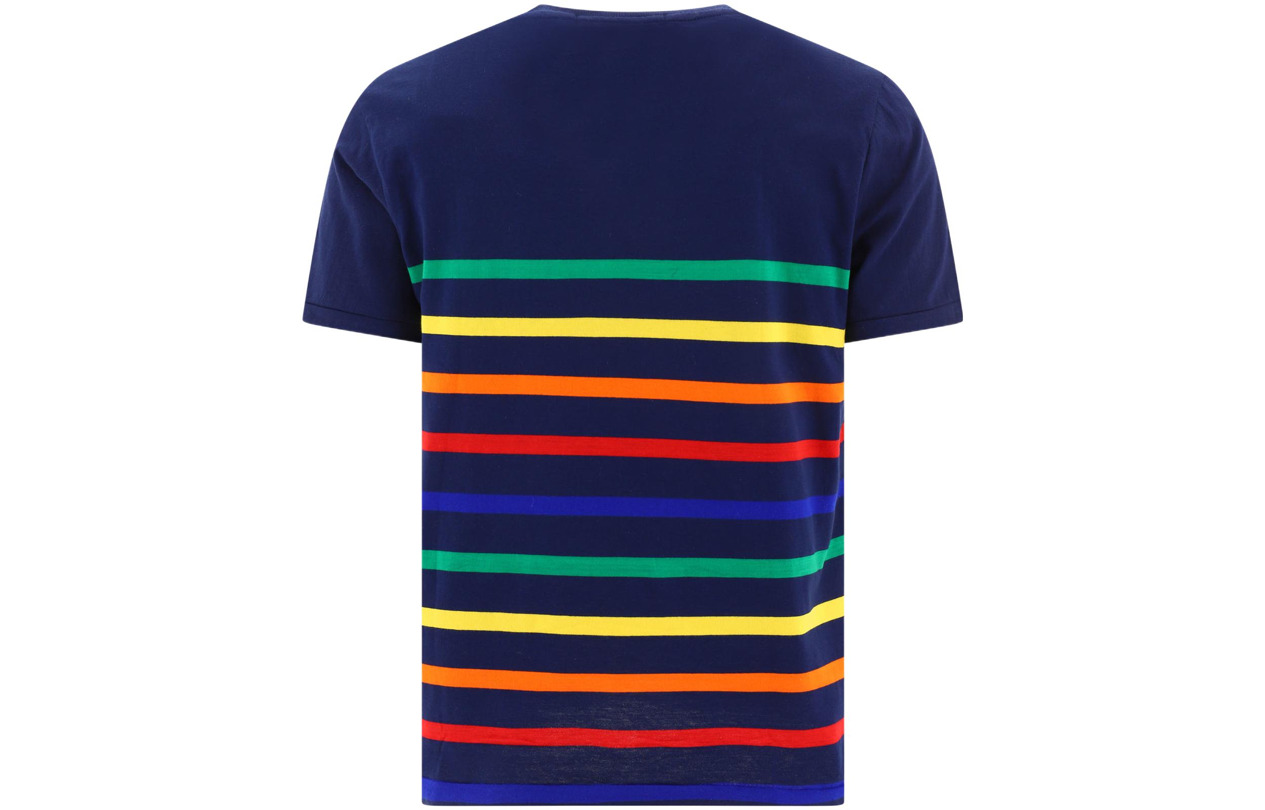 Футболка Polo Ralph Lauren Sport Stripes, синий — фото 3