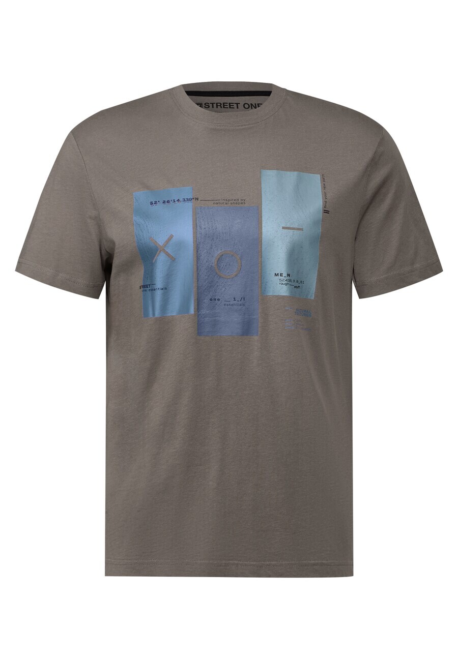 

Классическая футболка Street One MEN Shirt, коричневый