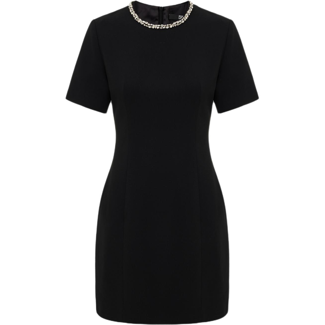 

KARL LAGERFELD SS26 Женское платье с коротким рукавом KARL LAGERFELD / Karl Lagerfeld Jeans, черный