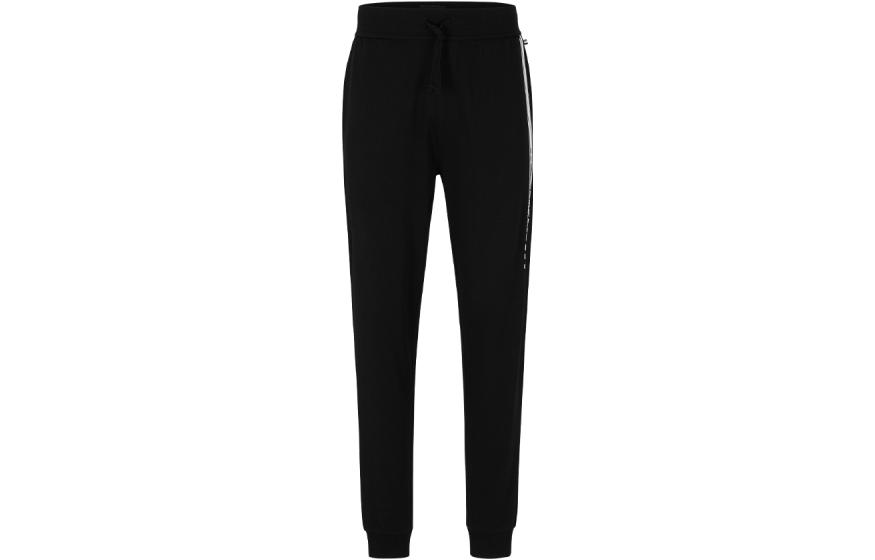 

Hugo Boss Мужские повседневные брюки, черные, средней высоты, с подворотами