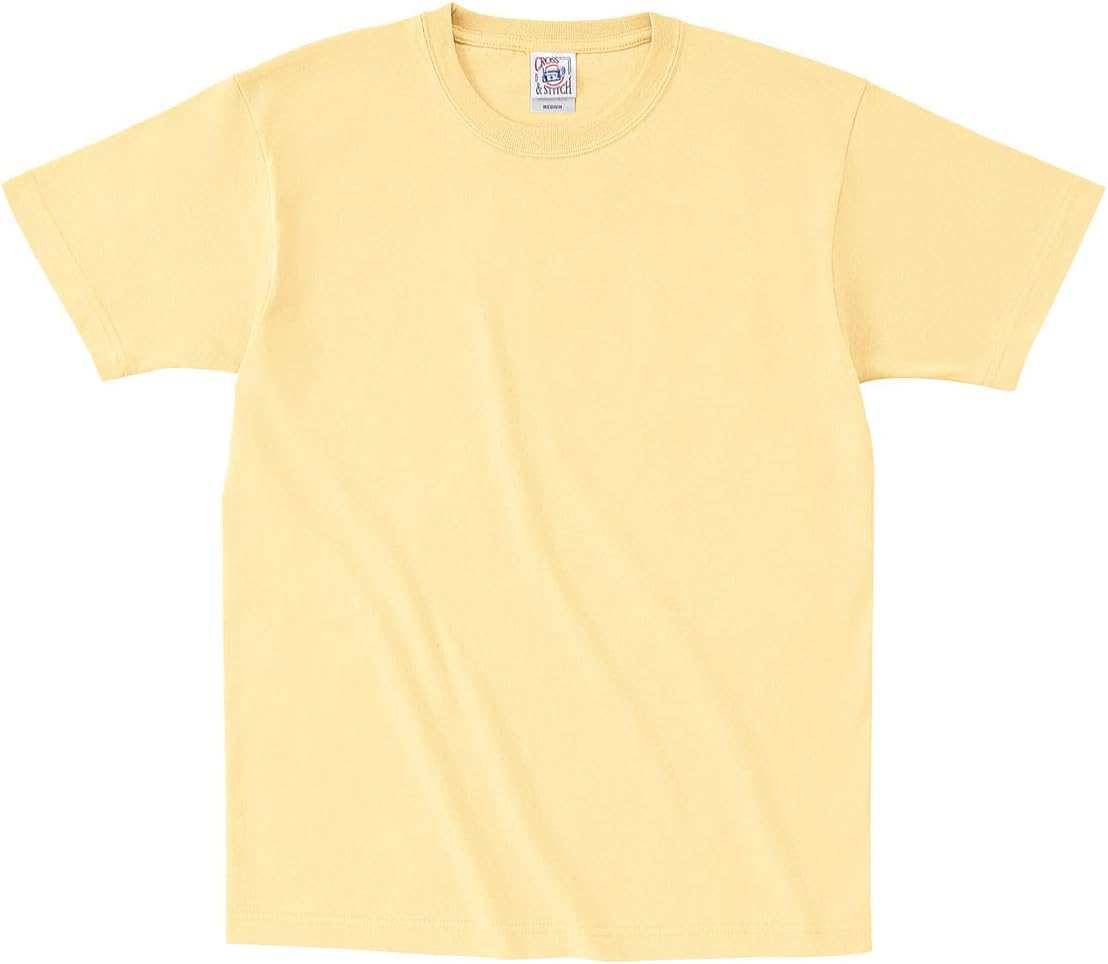 

Футболка с коротким рукавом Cross and Stitch OE1116 Open End Maxweight, мужская и женская Cross Stitch, желтый