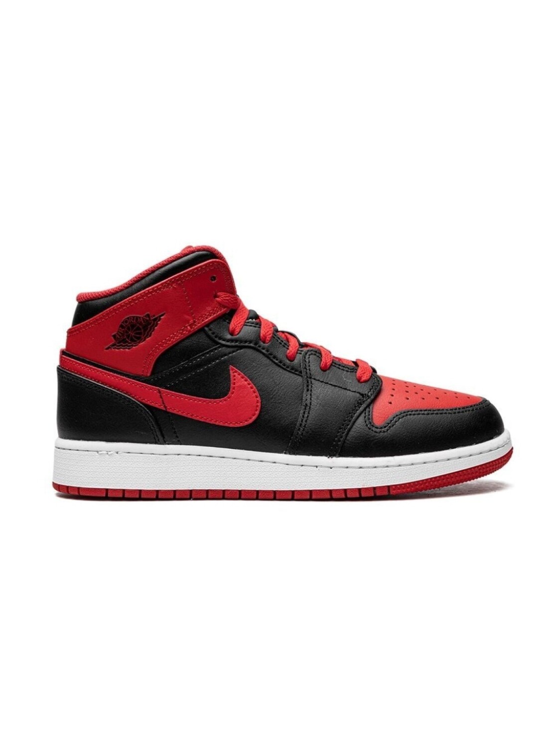 

Кроссовки Air Jordan 1 Mid Jordan Kids, черный