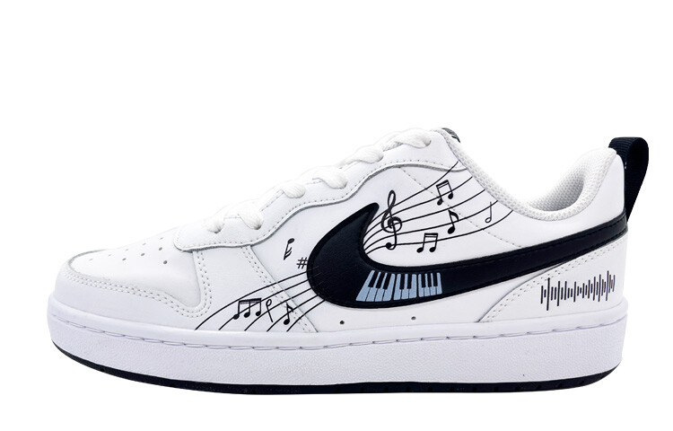 

Кроссовки Nike Skateboarding Shoes Women's Low-top White, Black, белый