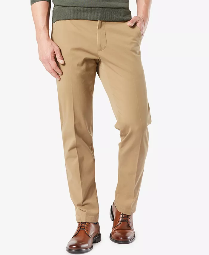 

Мужские рабочие брюки Workday Smart 360 Flex Straight Fit с эффектом стрейч, цвет хаки Dockers, коричневый/бежевый