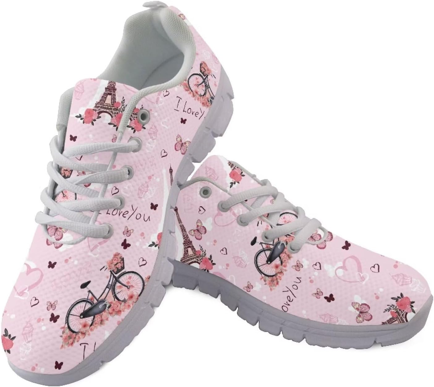 

Кроссовки для спорта и атлетики AmzPrint для мужчин, белая подошва, беговые кроссовки, тренировочные, прогулочные и повседневные, размер 6.5-13.5 US