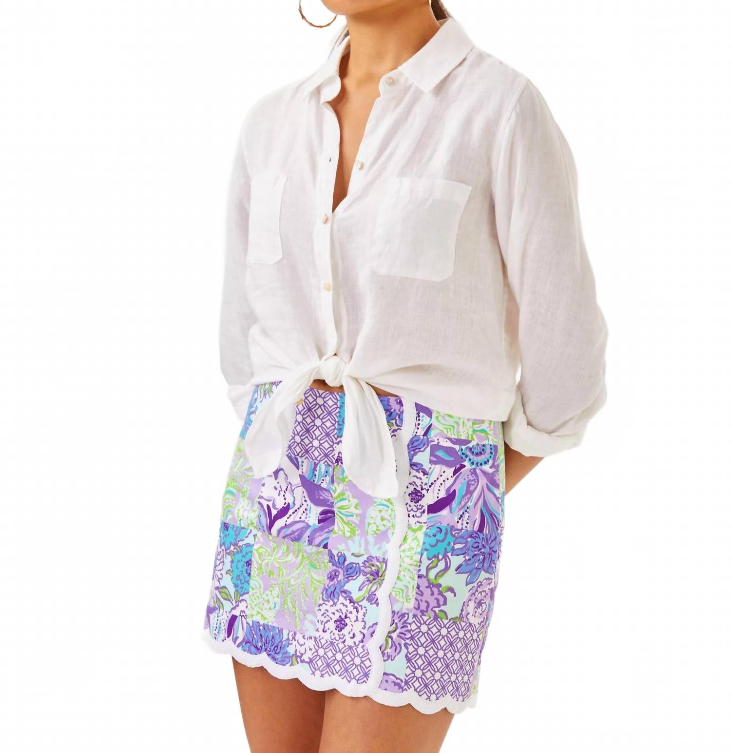 

Мини-юбка Michelina с нашивкой Juicy Story Lilly Pulitzer, Juicy Story Patch