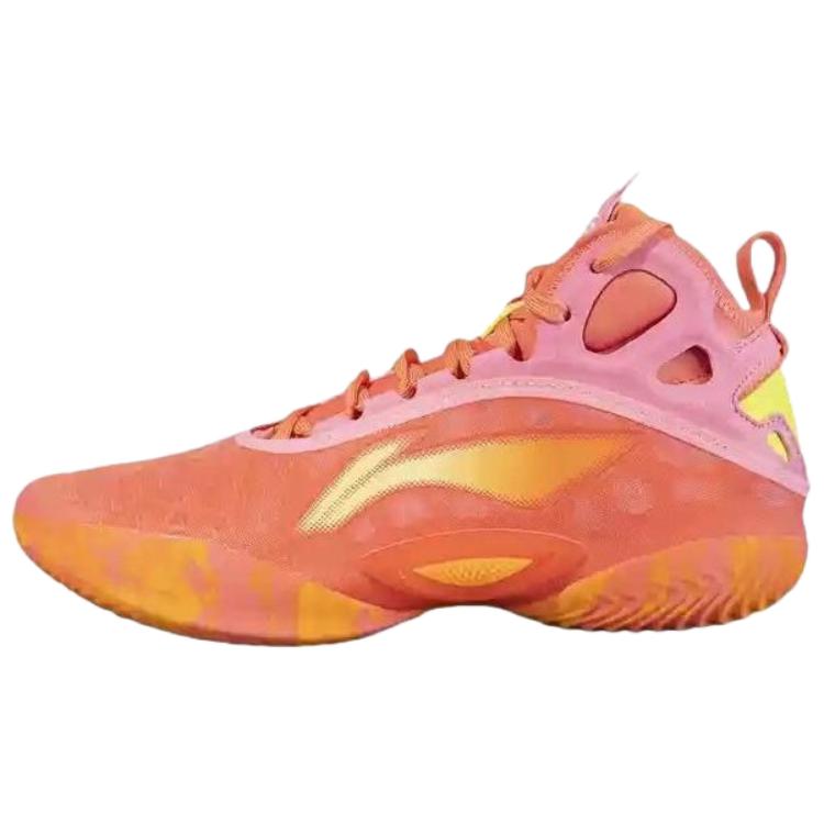 

LINING Баскетбольные кроссовки ChaoShuai 19 с амортизацией, износостойкой подошвой и технологией Light Rebound, оранжевые, мужские