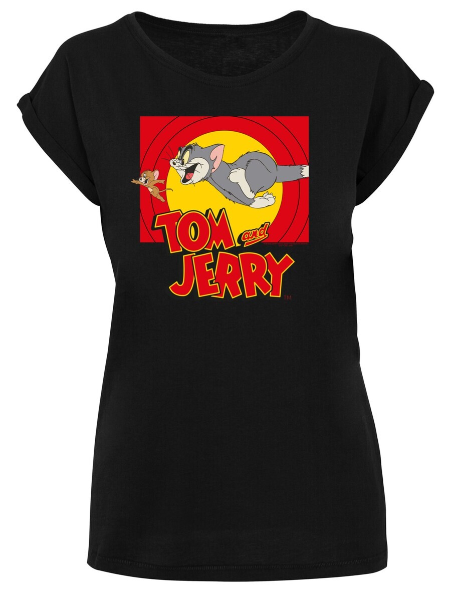 

Футболка F4NT4STIC Shirt Tom And Jerry Chase Scene and Tom and Jerry, черный