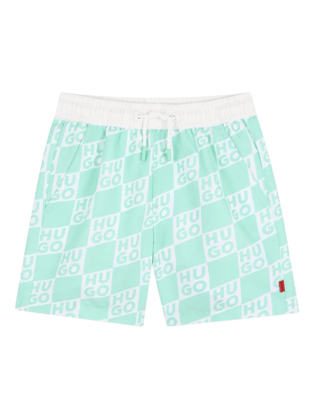 

Плавки-шорты с логотипом Hugo Kids, зеленый