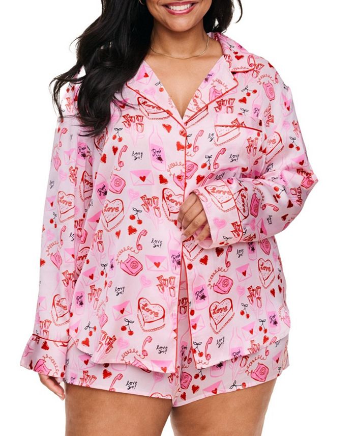 

Пижамный комплект Sammi для женщин plus-size Adore Me, розовый