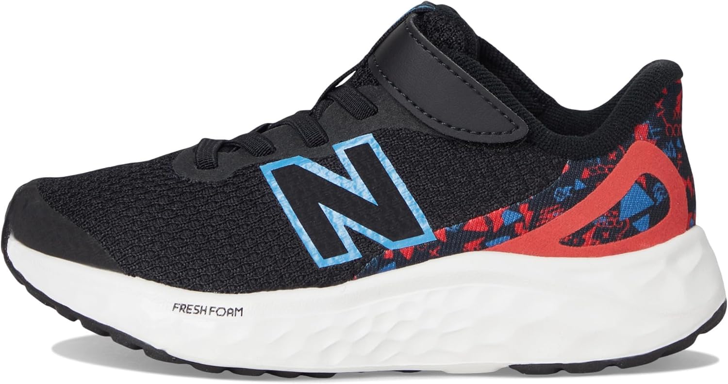 Кроссовки для бега New Balance Girls' Fresh Foam Arishi V4, черный/красный — фото 4