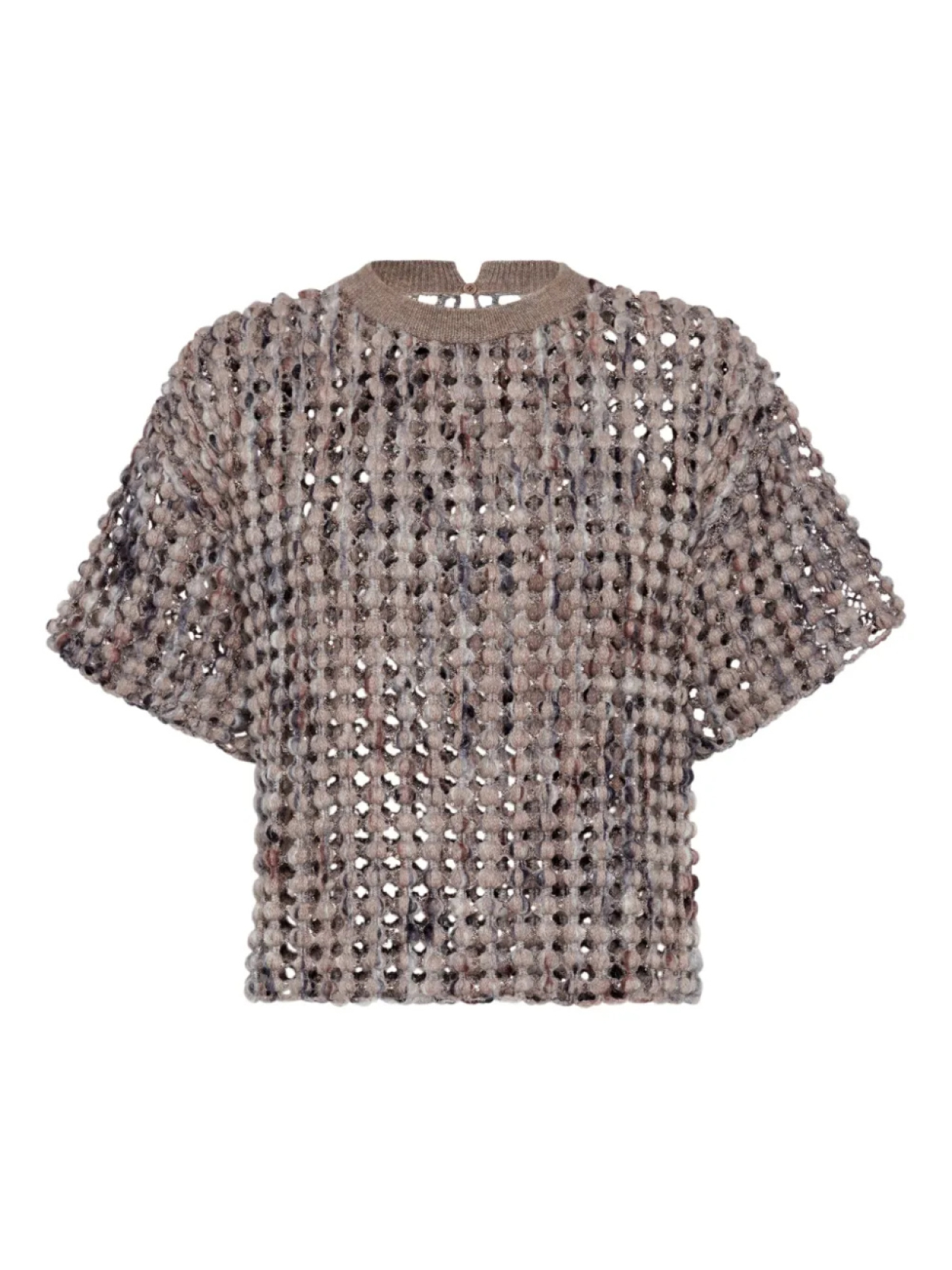 

Brunello Cucinelli фактурный топ, коричневый