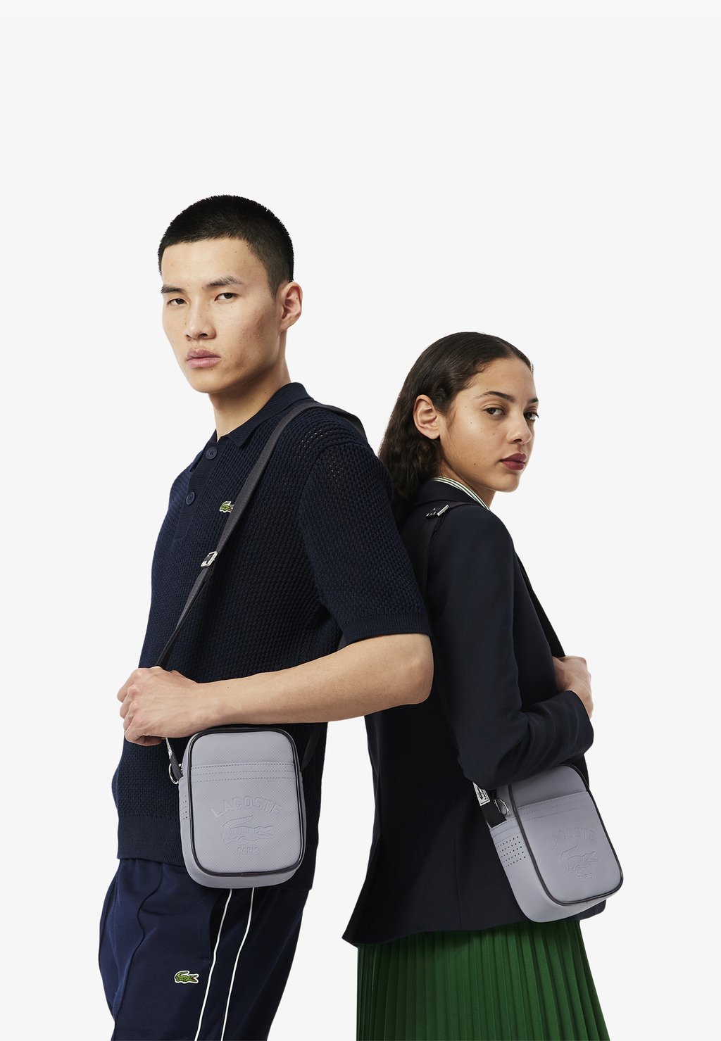 

Сумка через плечо Across body bag Lacoste, светло-серый