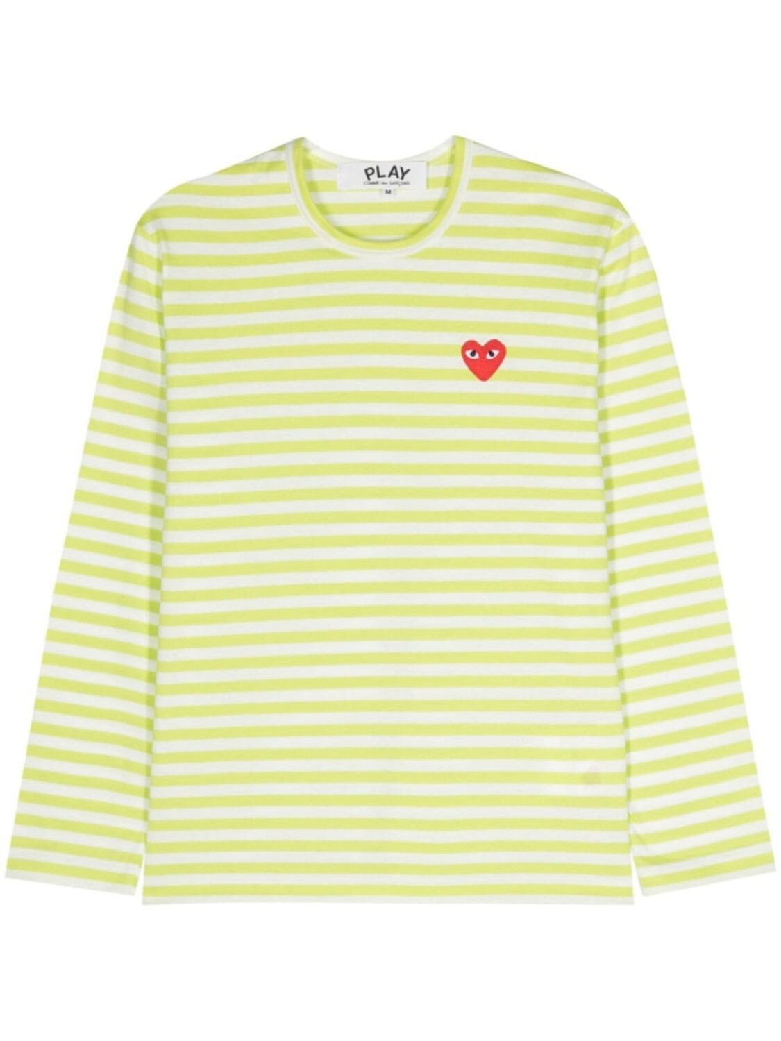 

Comme Des Garçons Play полосатая футболка с логотипом, зеленый