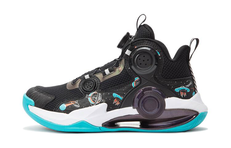 

Детские баскетбольные кроссовки GS High-top черные/синие Xtep
