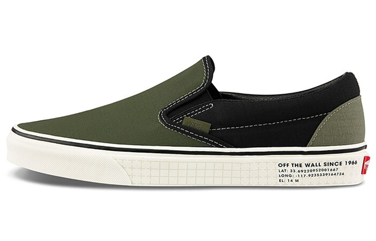 

Кроссовки Vans Classic Slip-On 66 Supply Green Black