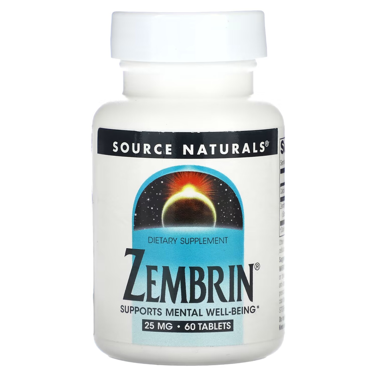 

Зембрин Source Naturals 25 мг, 60 таблеток