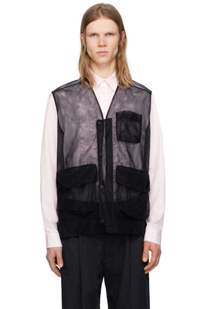 

Черный многокарманный жилет Utility Simone Rocha