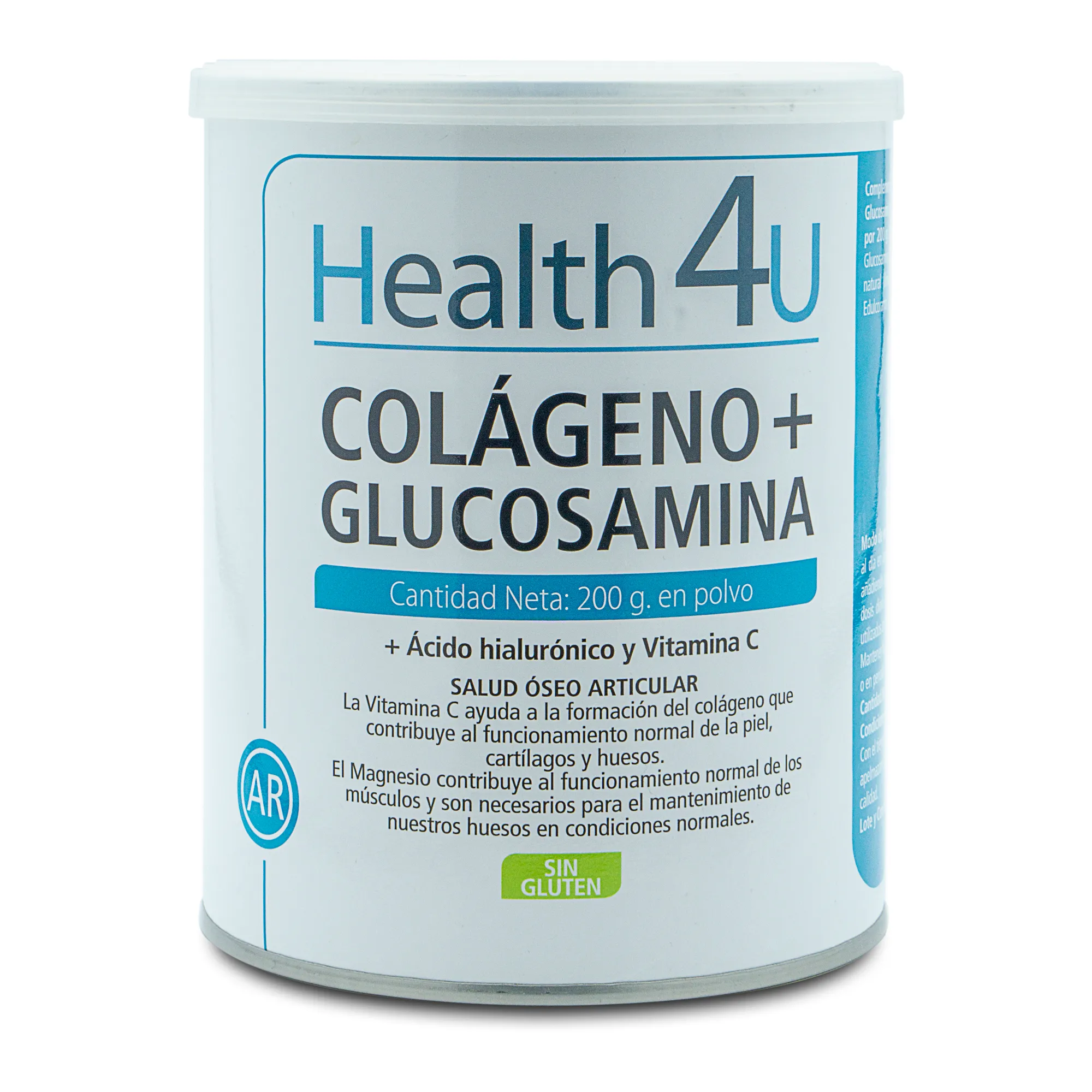 

Улучшает здоровье костей Colágeno + Glucosamina H4U, 200 g