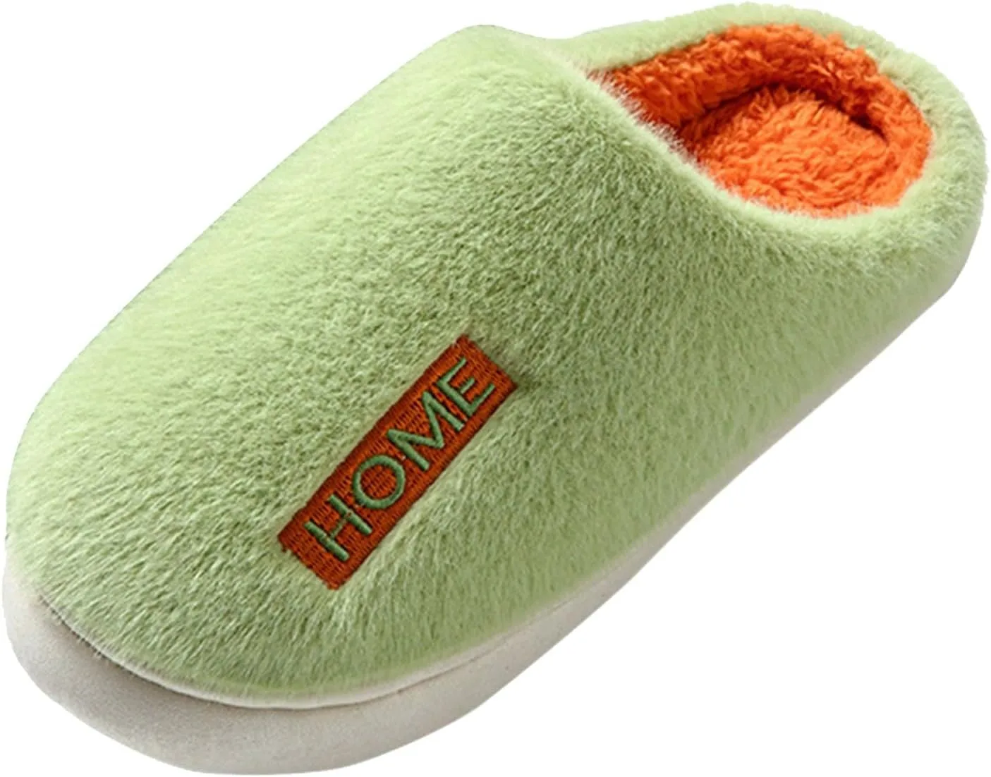 Строгие тапочки Generic for women, winter, men, women, cute, low-cost, men's, plush, soft, plush, close, warm Generisch, зеленый