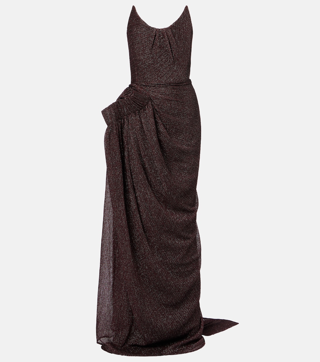 

Платье Lexicon из ламе с драпировкой и сборками Maticevski, Blood Web