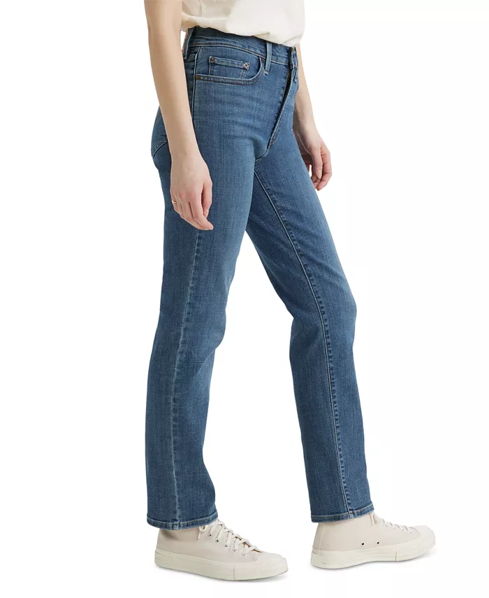 Женские джинсы 724 с прямыми штанинами Levi's, синий — фото 3