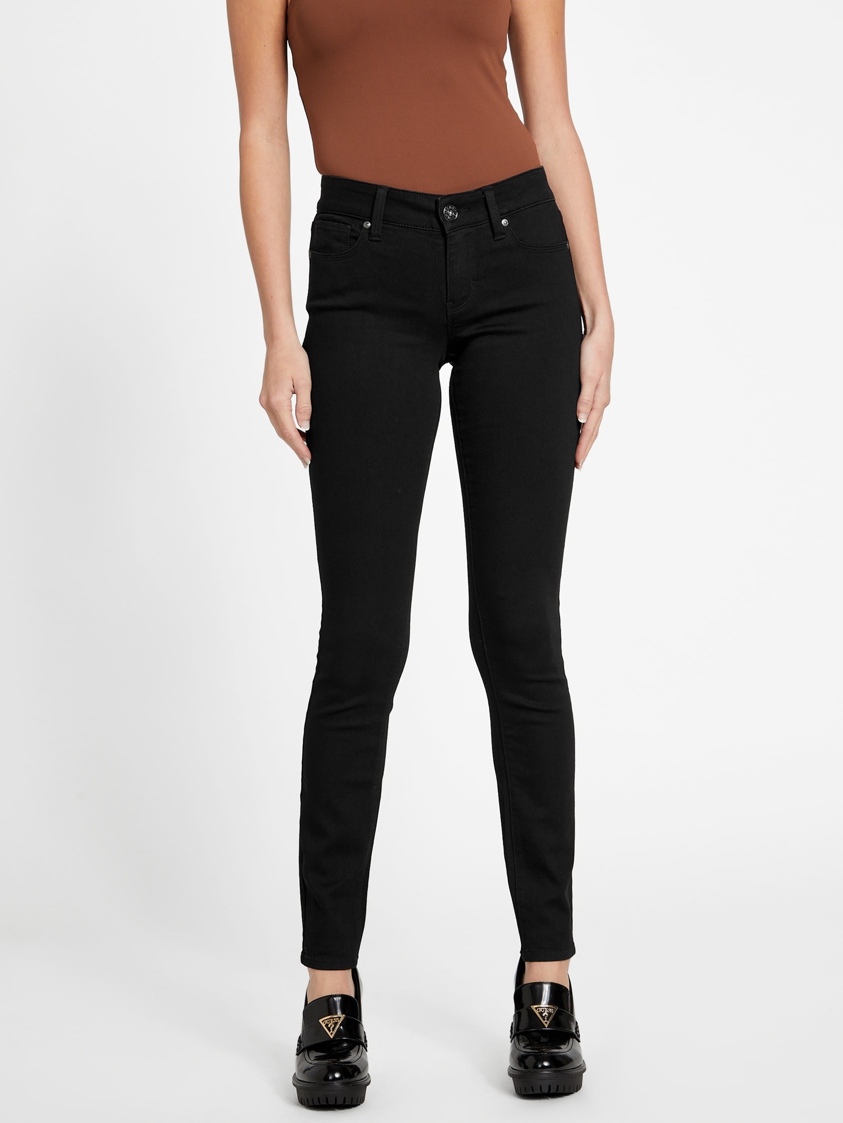 

Джинсы-скинни Eco Sienna Curvy Guess Factory, цвет black wash 30 inseam