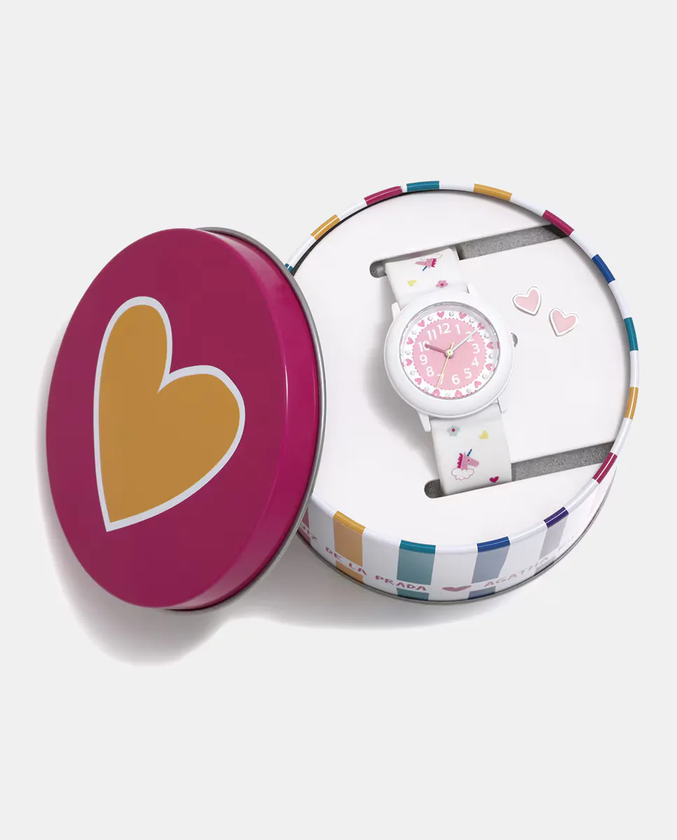 

Часы Bombón в комплекте AGR367+S белые Agatha Ruiz de la Prada