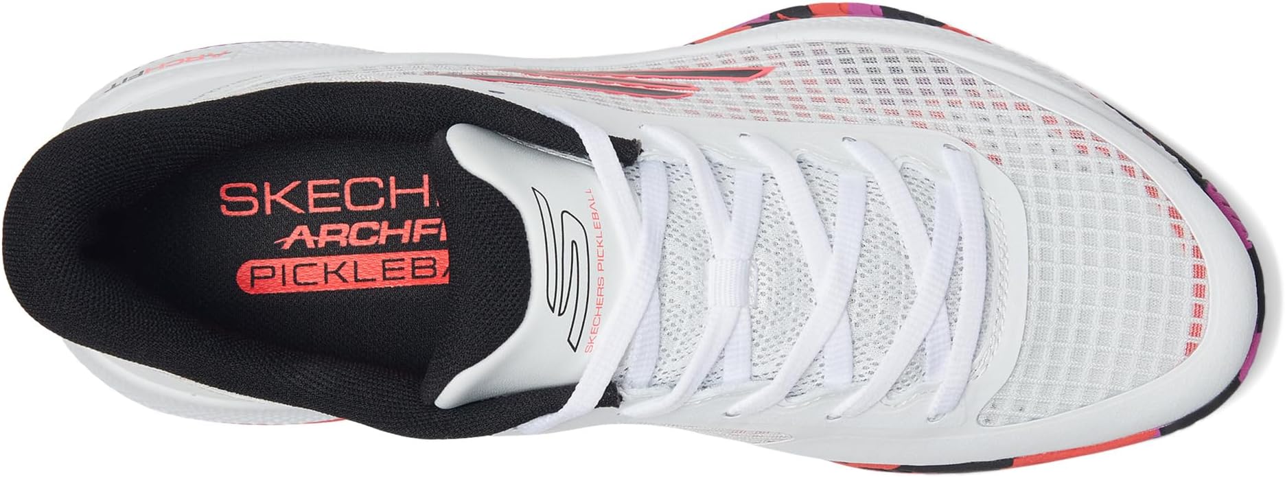 Кроссовки SKECHERS Pickleball Viper Court Pro Sneaker, White/Pink — фото 2